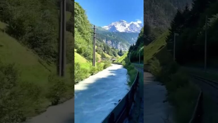 A train ride to Lauterbrunnen with a view || Switzerland Beauty