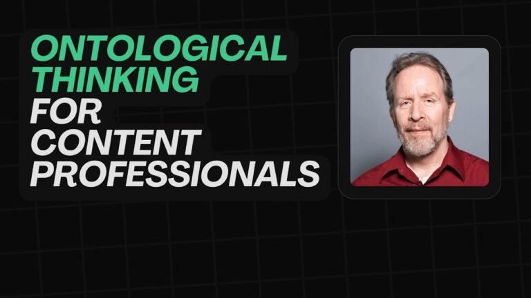 Ontological Thinking for Content Professionals